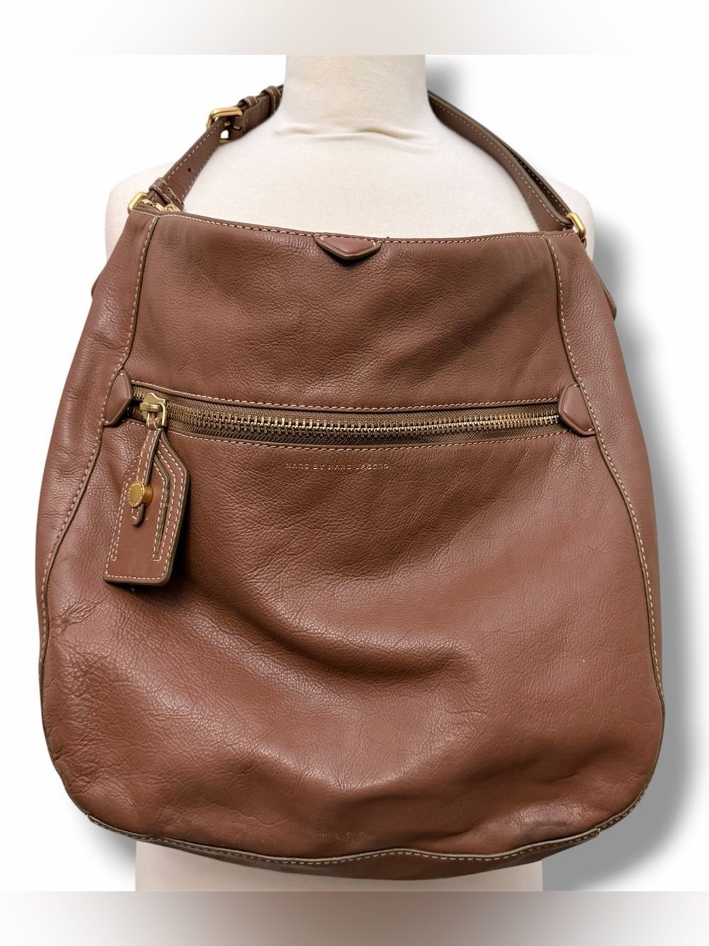 Marc by Marc Jacobs Cognac Leather Shoulder Hobo